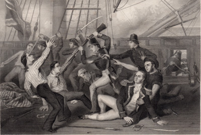 BOARDING OF THE CHESAPEKE BY THE CREW OF THE SHANNON
